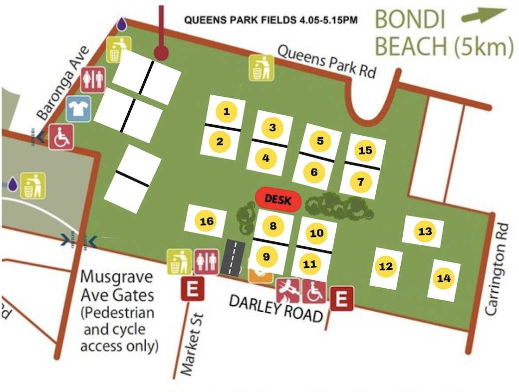 FIELD MAPS South East Sydney Senior Oztag